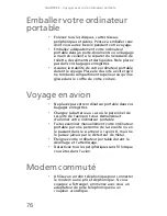 Preview for 84 page of Gateway MD26 Manual Du Matériel