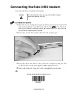 Gateway Solo 3450 Connection Manual preview