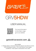 Gator GRV5HDW User Manual preview