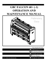 GBC Falcon 60+ (-1) Operation And Maintenance Manual preview