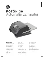 GBC FOTON 30 Automated Laminator Start Here Manual preview