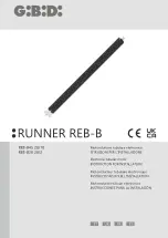 GBD RUNNER REB-B Instructions For Installation Manual preview