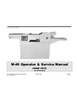 GBR Systems M-40 Operator'S And Service Manual preview