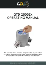 Preview for 1 page of GDA GTD 2000Ex Operating Manual