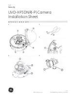 GE Security UVD-XP3DNR(-P) Installation Sheet preview