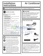 Preview for 7 page of GE AER08 Series Owner'S Manual And Installation Instructions