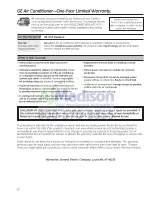 Preview for 12 page of GE AER08 Series Owner'S Manual And Installation Instructions