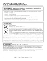 Предварительный просмотр 2 страницы GE Appliances P2B930 Owner'S Manual And Installation Instructions