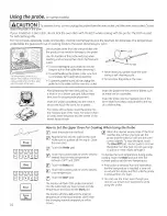 Предварительный просмотр 16 страницы GE Appliances P2B930 Owner'S Manual And Installation Instructions