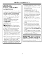 Предварительный просмотр 39 страницы GE Appliances P2B930 Owner'S Manual And Installation Instructions