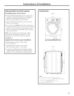 Preview for 47 page of GE Appliances Profile PFWS4605 Owner'S Manual & Installation Instructions