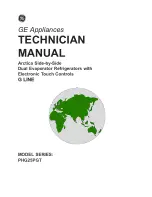 GE Arctica G LINE PHG25PGT Series Technician Manual preview