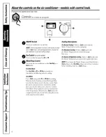 Preview for 6 page of GE ASH06LL - 6000 BTU Air Conditioner Owner'S Manual & Installation Instructions