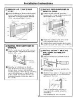 Preview for 12 page of GE ASH06LL - 6000 BTU Air Conditioner Owner'S Manual & Installation Instructions