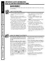 Preview for 2 page of GE ASM12 Owner'S Manual And Installation Instructions