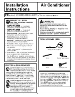 Предварительный просмотр 6 страницы GE ASS05LL Owner'S Manual And Installation Instructions