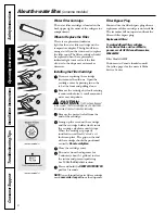 Preview for 6 page of GE Cafe CFCP1NIXSS Owner'S Manual And Installation Instructions