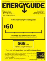 Preview for 1 page of GE Cafe ENERGY STAR CFE29TSDSS Energy Manual