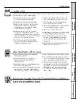 Preview for 7 page of GE CS980SNSS Installation And Owner'S Instructions