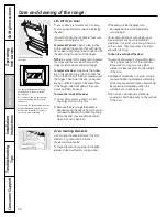 Preview for 34 page of GE CS980SNSS Installation And Owner'S Instructions