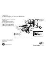 Предварительный просмотр 1 страницы GE CSA1201RSS Dimensions And Installation Information