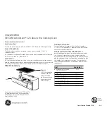 Preview for 2 page of GE CSA1201RSS Dimensions And Installation Information