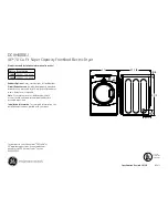 GE DCVH680EJBB - 27" Electric Dryer Dimensions And Installation Information preview