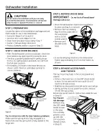 Preview for 7 page of GE Dishwasher Installation Instructions Manual