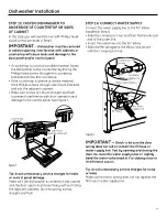 Preview for 11 page of GE Dishwasher Installation Instructions Manual