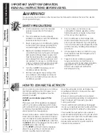 Preview for 2 page of GE ENERGY STAR AEM08LN Owner'S Manual And Installation Instructions