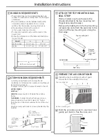 Preview for 10 page of GE ENERGY STAR AEM08LN Owner'S Manual And Installation Instructions