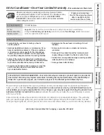 Preview for 17 page of GE ENERGY STAR AEM12AN Owner'S Manual And Installation Instructions