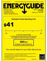 GE ENERGY STAR GTH18HBBCC Energy Manual preview