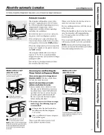 Preview for 11 page of GE ESS25LSQASS Owner'S Manual And Installation