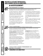 Preview for 42 page of GE ESS25LSQASS Owner'S Manual And Installation