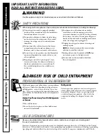 Preview for 2 page of GE GDL22KCWSS Owner'S Manual And Installation Instructions