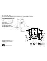 GE GDT550HSDSS Dimensions And Installation Information предпросмотр