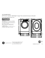 GE GFDR480EFWW Dimensions And Installation Information preview