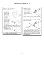 Предварительный просмотр 29 страницы GE GFDR485 Owner'S Manual And Installation Instructions