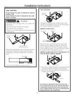 Preview for 27 page of GE GFDS375 Owner'S Manual & Installation Instructions