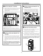 Preview for 38 page of GE GFDS375 Owner'S Manual & Installation Instructions