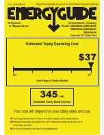 Preview for 1 page of GE GMR04BANWW - Compact 4.3 Cubic Foot Total Capacity... Energy Manual