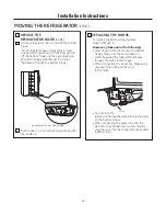 Preview for 22 page of GE GSCS3KGYSS Owner'S Manual & Installation Instructions