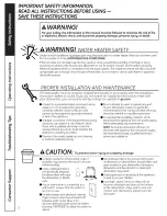 Preview for 2 page of GE GSD2100N Owner'S Manual