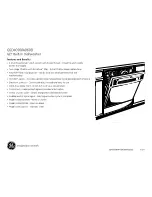 Preview for 2 page of GE GSD4000DBB Dimensions And Installation Information