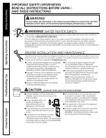 Предварительный просмотр 2 страницы GE GSD4000DWW Owner'S Manual