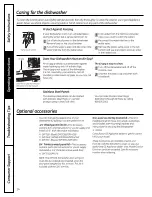 Предварительный просмотр 14 страницы GE GSD4000DWW Owner'S Manual