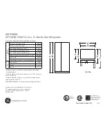 Preview for 1 page of GE GSF25KGW Dimensions And Installation Information