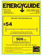 GE GSH25JFXBB - 25 cu. Ft. Refrigerator Energy Manual preview