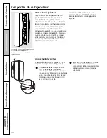 Preview for 54 page of GE GSHF3KGX Owner'S Manual And Installation